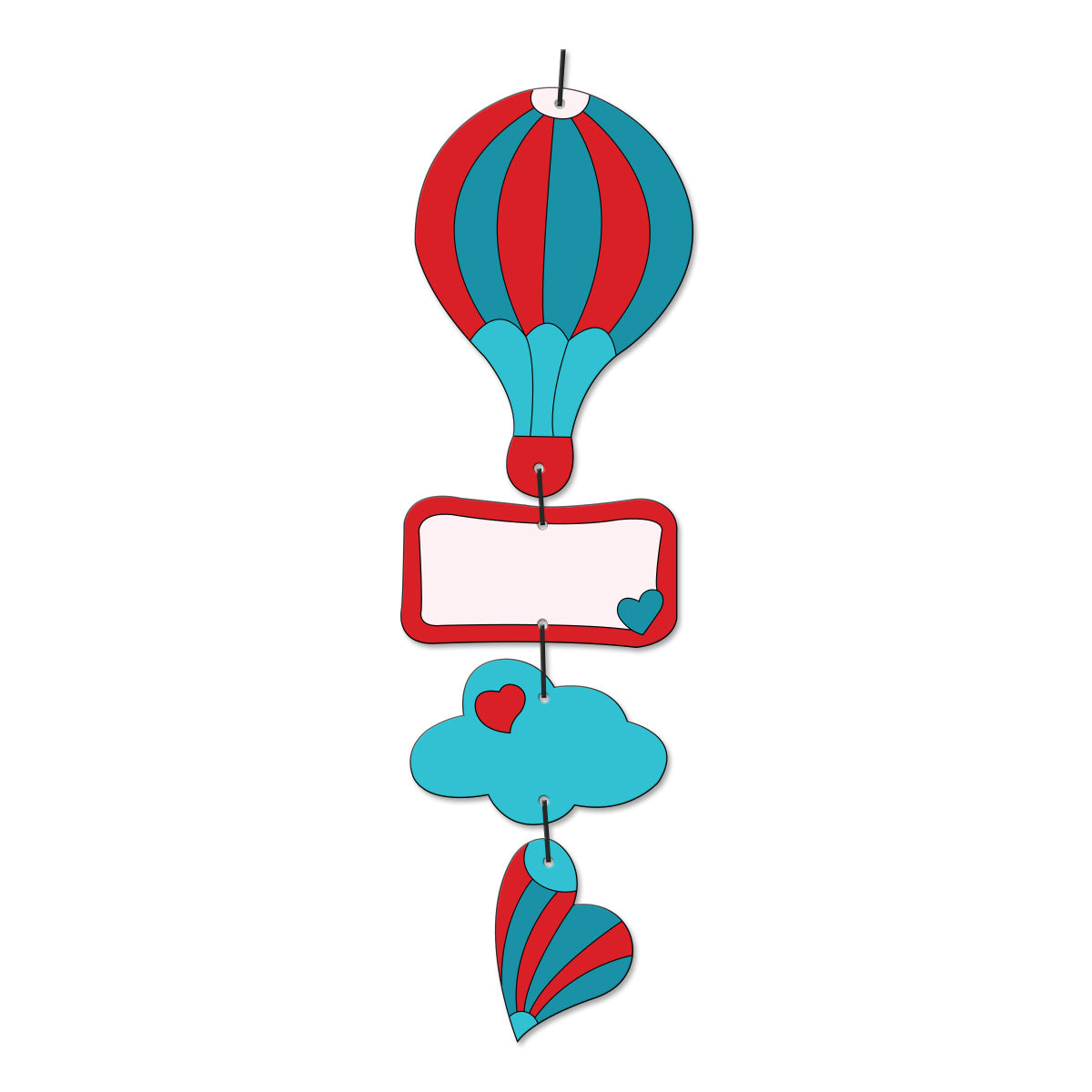 HOT AIR BALLOON DANGLER