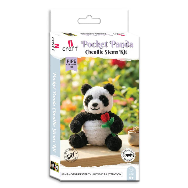 Pocket Panda Chenille Stems Kit