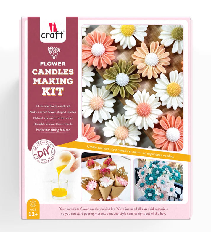 Daisy flower candle diy kit