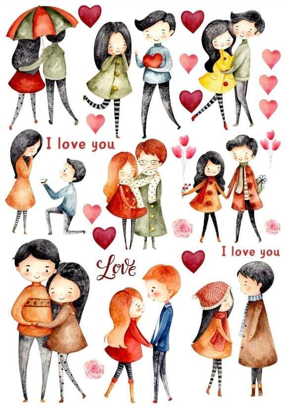 A4 Transfer Sheet Valentine .16