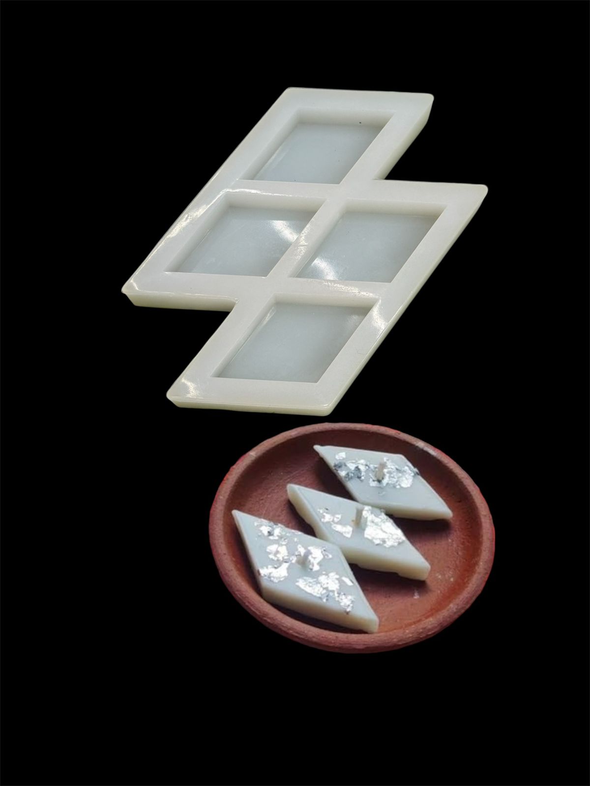 Kaju katli 4 cavity mould