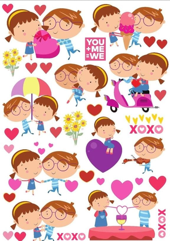 A4 Transfer Sheet Valentine .19