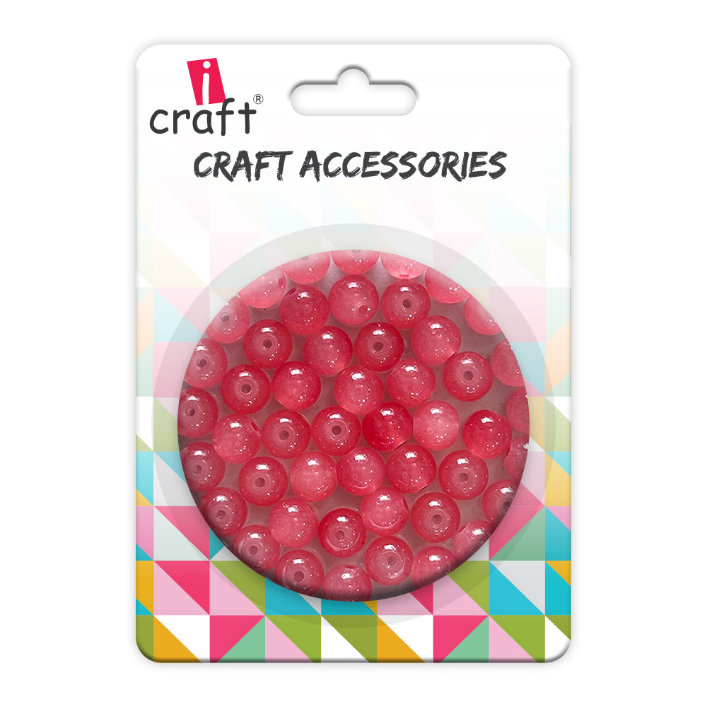 Glass beads - carrot