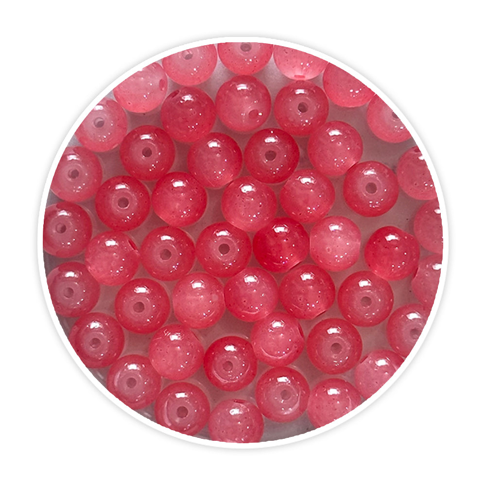 Glass beads - carrot