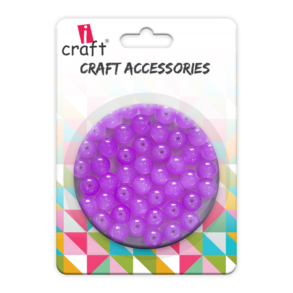 Glass beads- lavendar