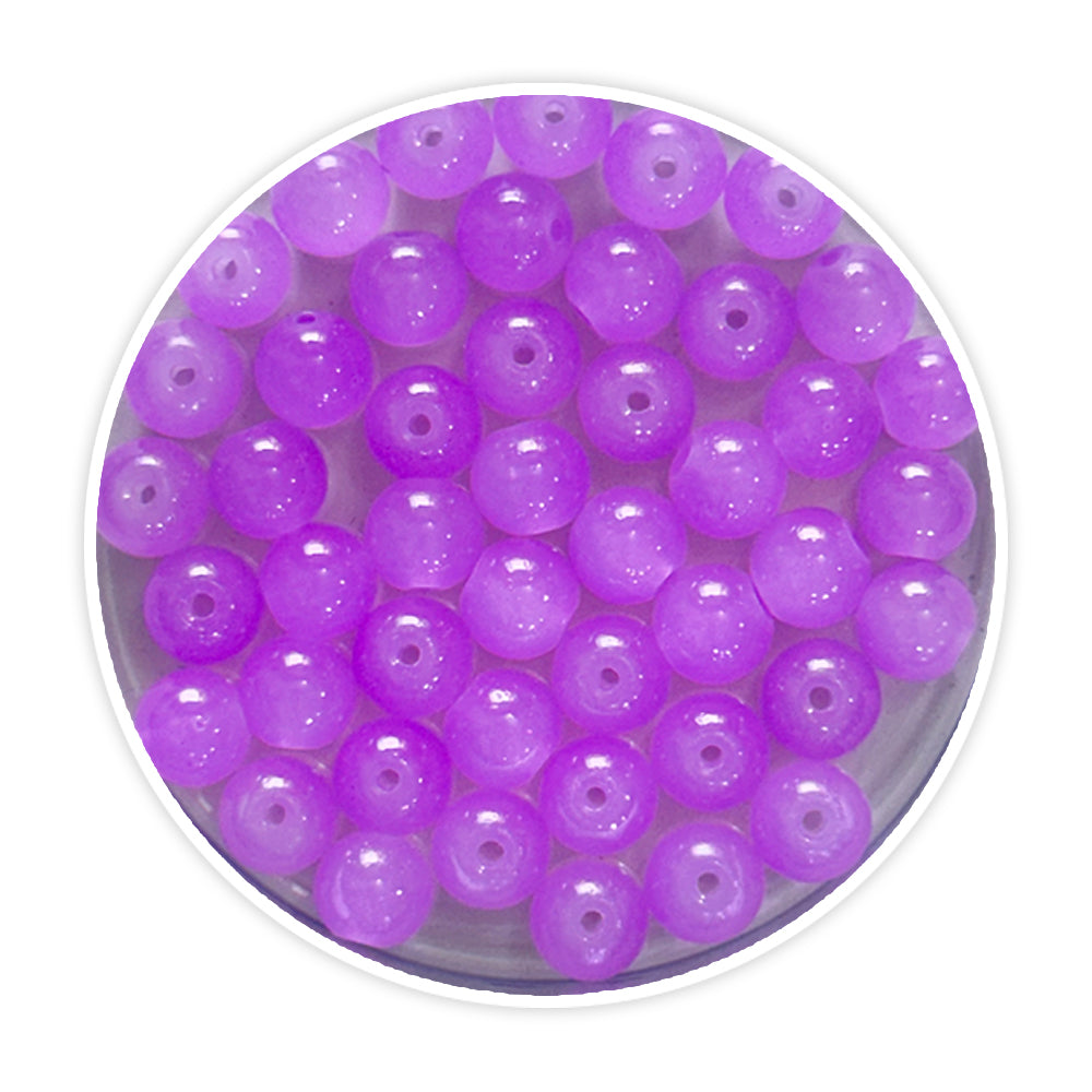 Glass beads- lavendar