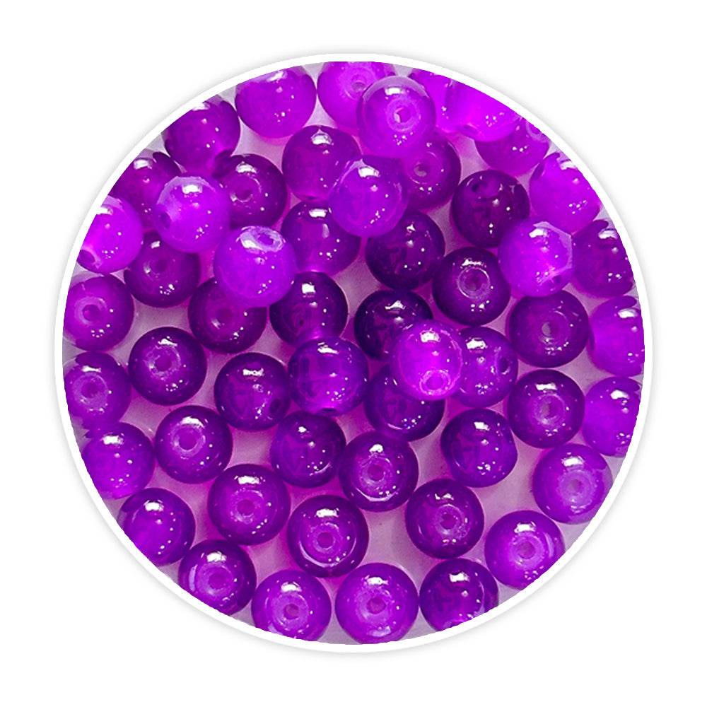 Glass beads- purple