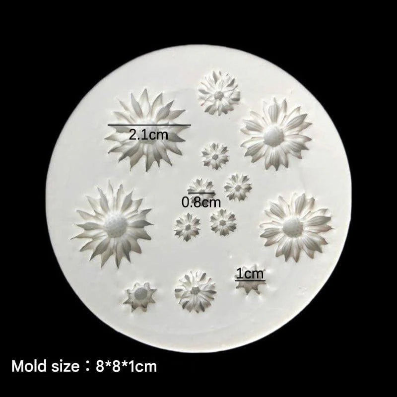 12 cavity flower mould
