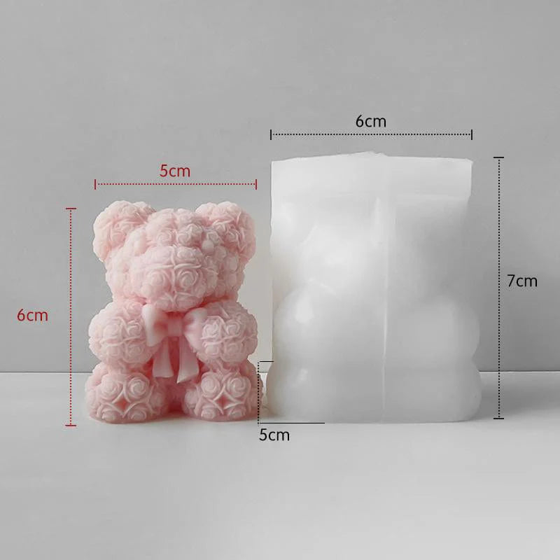 Rose teddy mould